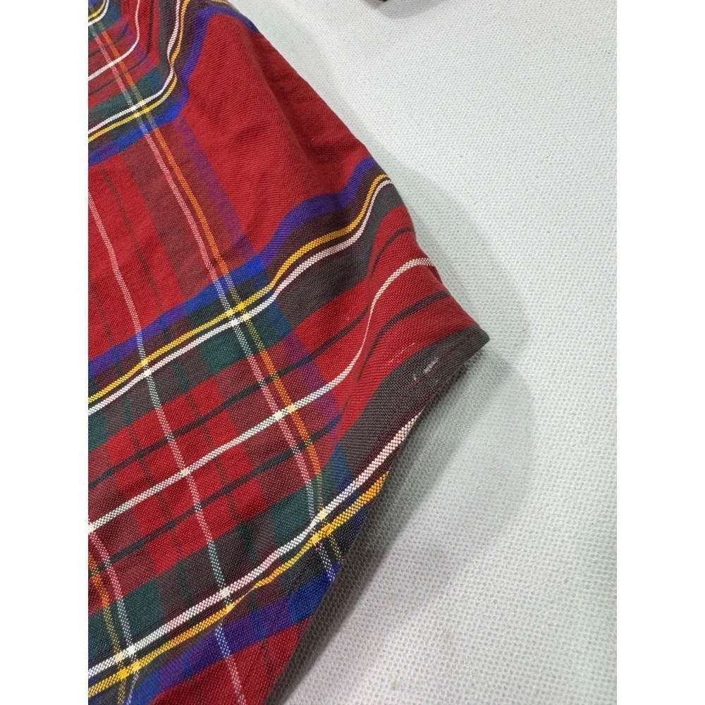 Polo Ralph Lauren Shirt Mens XL Red Green Blue Plaid The Big Oxford Oversized